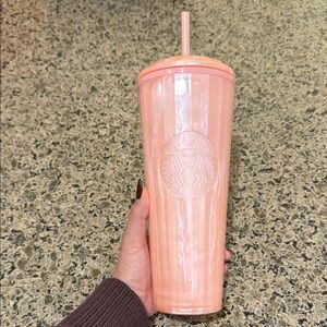 Starbucks pink pearl Tumbler with Straw
